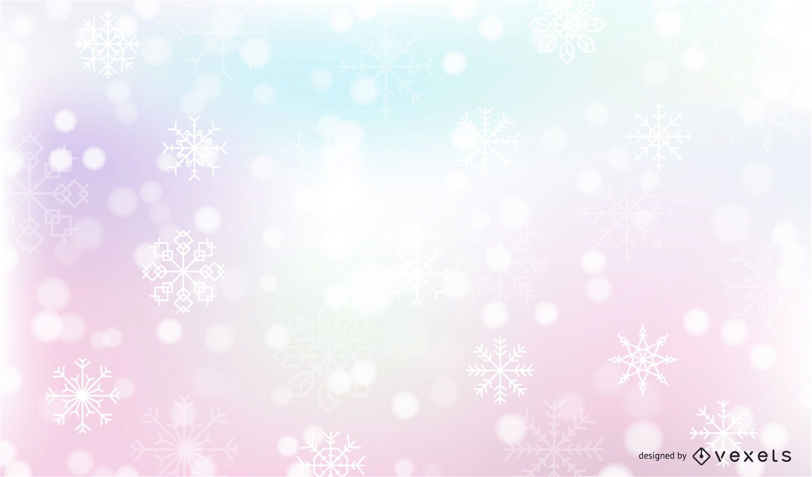 Falling snow winter background