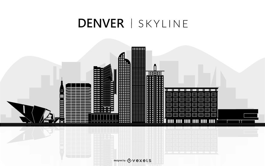 Silueta del horizonte de Denver Silueta del horizonte de Denver