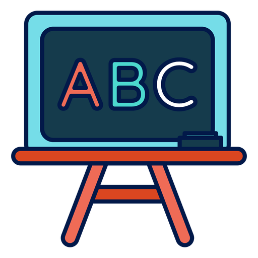 Abc chalkboard icon PNG Design