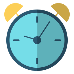 Ilustración de trazo de reloj despertador Diseño PNG