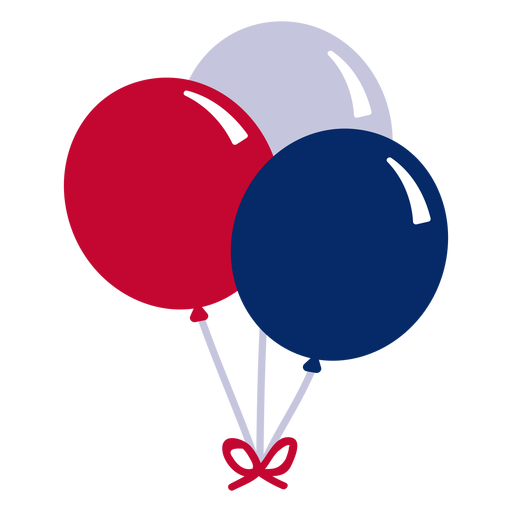 American balloons design element PNG Design