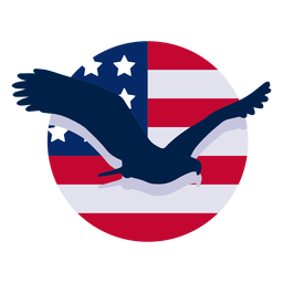 Elemento de diseño de águila americana Diseño PNG