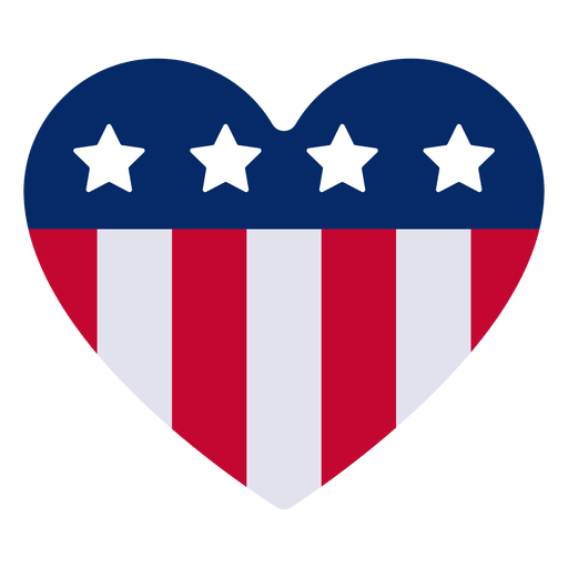 Download American heart design element - Transparent PNG & SVG ...