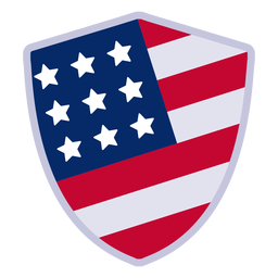 Amerikanisches Schildabzeichen-Gestaltungselement PNG-Design
