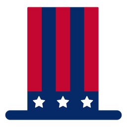 American top hat design element PNG Design