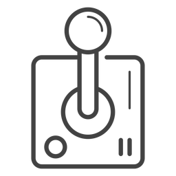 Ícone de traço do bastão de fliperama Desenho PNG