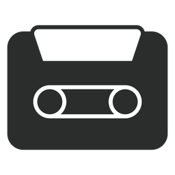 Audio cassette flat icon PNG Design
