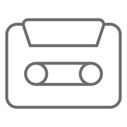 Ícone de traço de fita cassete Transparent PNG
