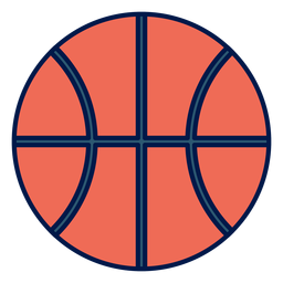 Icono de escuela de pelota de baloncesto Diseño PNG