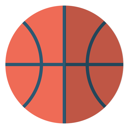 Basketball ball school illustration PNG Design