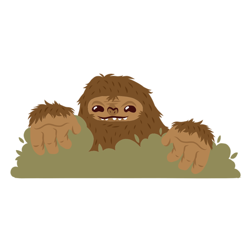 Bigfoot character PSD Mockup Editable Template to Download