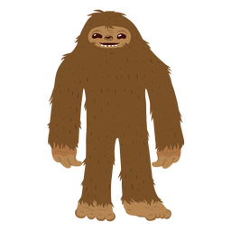 Pé grande dos desenhos animados Pé grande dos desenhos animados