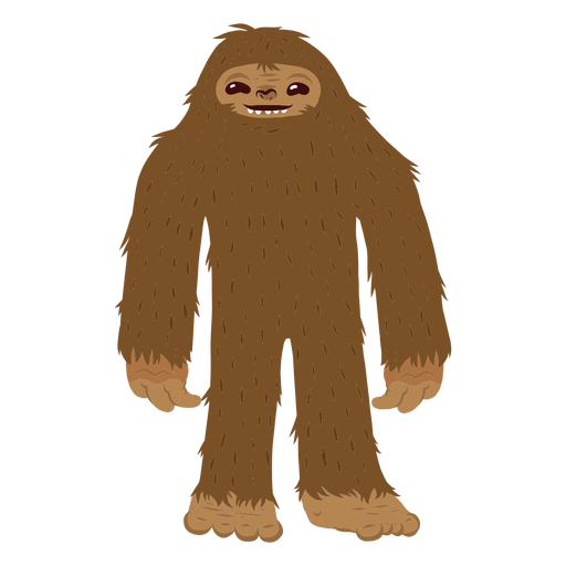 Dibujos animados de pie Bigfoot Diseño PNG