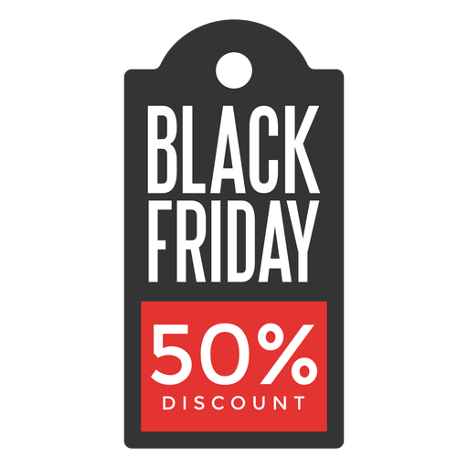 Black friday discount price tag PNG Design