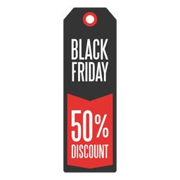 Black friday promotional price tag PNG Design