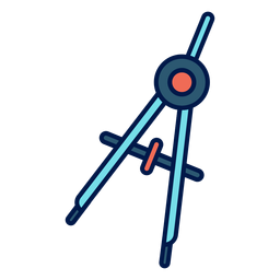 Ícone de escola de bússola de arco Desenho PNG