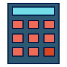 Ícone da escola de calculadora Desenho PNG