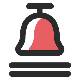 Call bell colored stroke icon