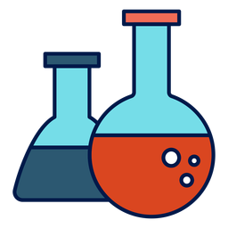 Ícone de frasco de química Desenho PNG