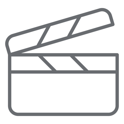 Clapperboard stroke icon PNG Design