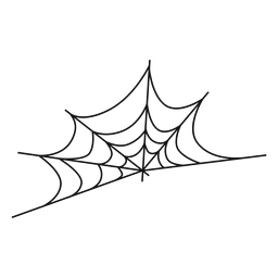 Cobweb thin line icon PNG Design