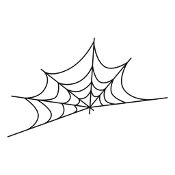 Ícone de linha fina de teia de aranha
