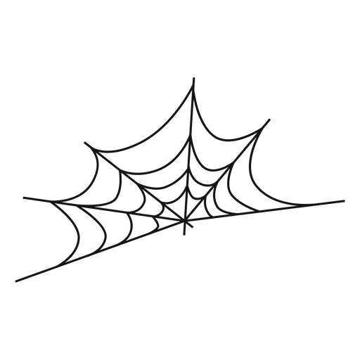 Cobweb thin line icon PNG Design