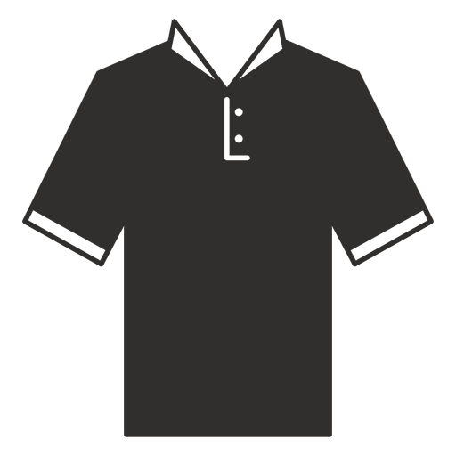 Collar henley t shirt flat icon PNG Design