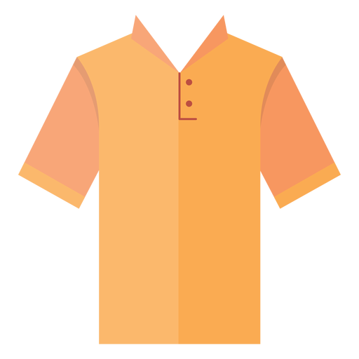 Icono de camiseta de cuello henley Diseño PNG