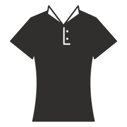 Icono plano cuello camiseta Diseño PNG