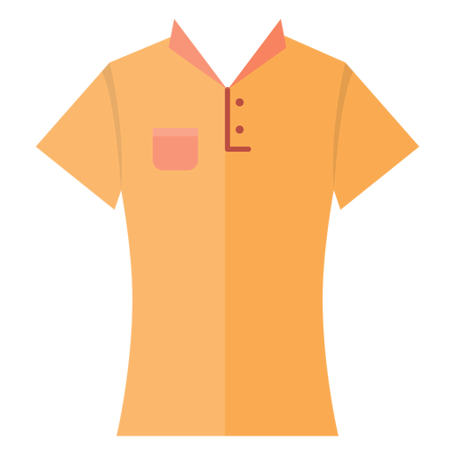 Icono de camiseta de cuello Diseño PNG