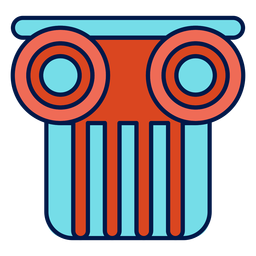 Ícone da escola principal da coluna Desenho PNG