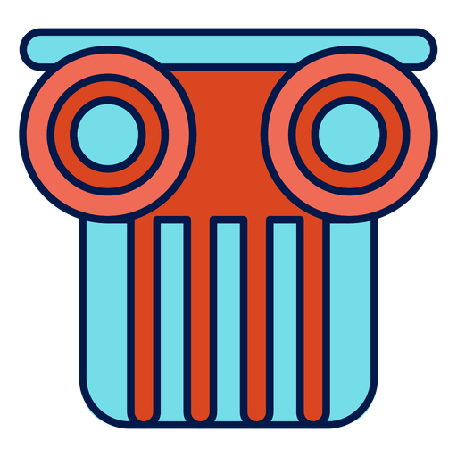 Icono de la escuela de capital de columna Diseño PNG