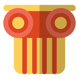 Ilustración de la escuela de capital de columna Diseño PNG