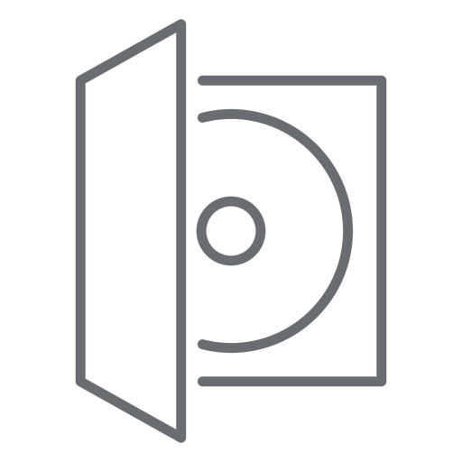 Download Compact disc case stroke icon - Transparent PNG & SVG ...