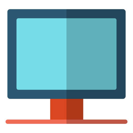 Computer monitor school illustration PNG Design