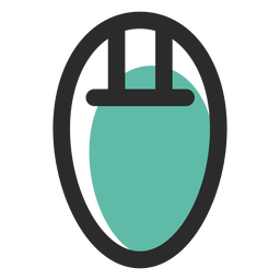 Computer mouse colored stroke icon PNG Design