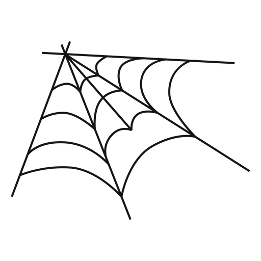 Corner spider web hand drawn PNG Design