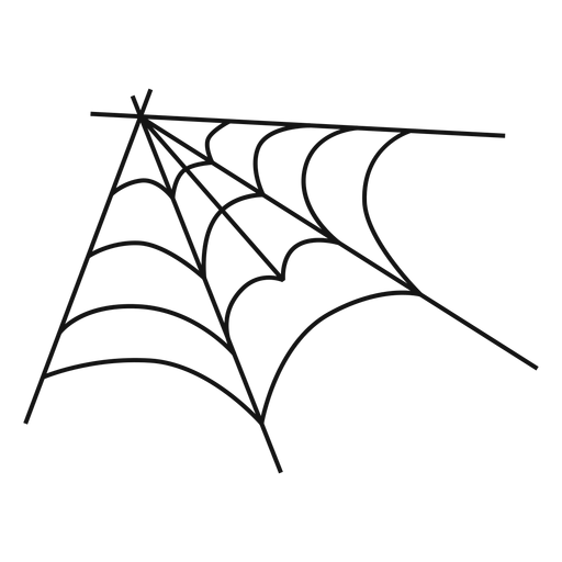 Desenho De Halloween Mão Desenhada Teias De Aranhas Assustadoras