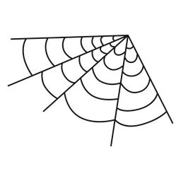 Canto teia de aranha desenhada à mão Transparent PNG