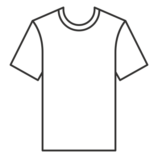 Download Crew neck t shirt stroke icon - Transparent PNG & SVG ...