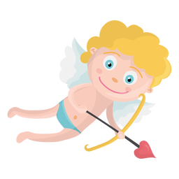 Ilustração de Cupido voando Desenho PNG
