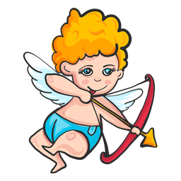 Cupid Shooting Arrow Cartoon PNG & SVG Design For T-Shirts