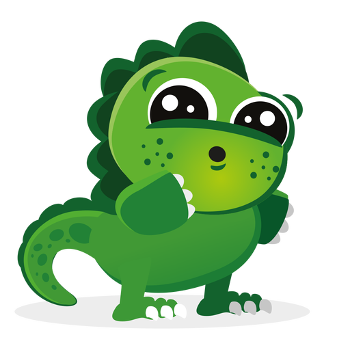 Design PNG E SVG De Bebê Fofo Personagem De Dinossauro Desenho