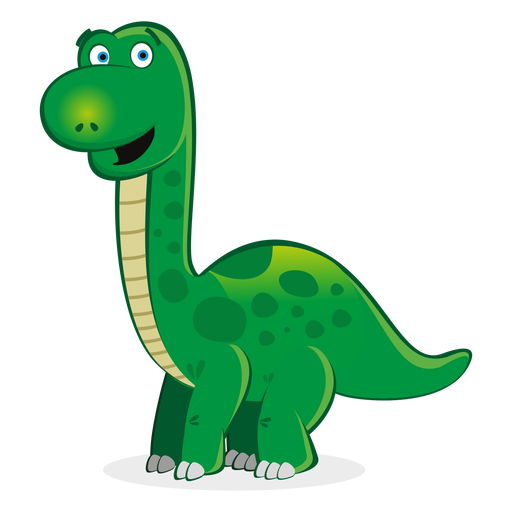 Dibujos animados lindo personaje de dinosaurio