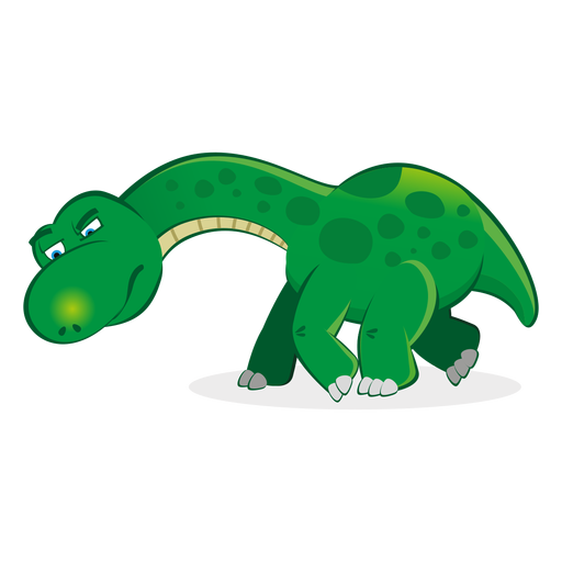 Dino character following trace cartoon