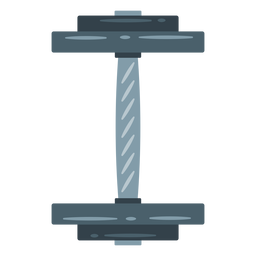 Dumbbell top view icon