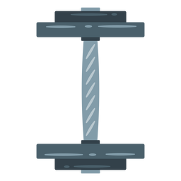 Hantel Draufsicht Symbol PNG-Design
