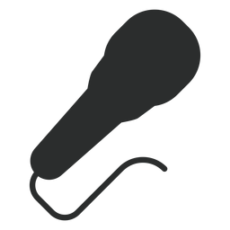Icono plano de micrófono dinámico Transparent PNG