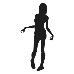 Download Female Zombie Silhouette Transparent Png Svg Vector
